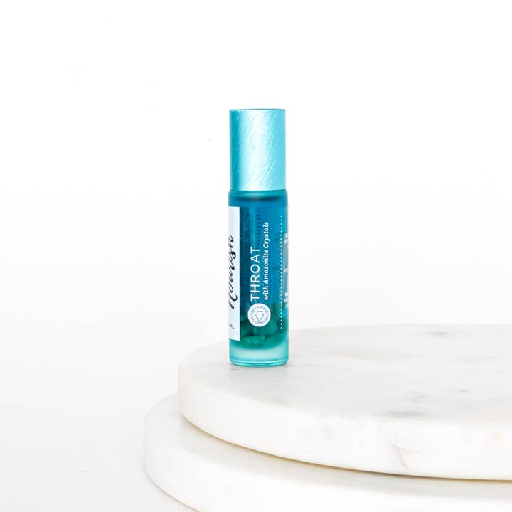 Nourish Natural Products - Wholesale Essential Oil - Throat Chakra with Amazonite Crystals
