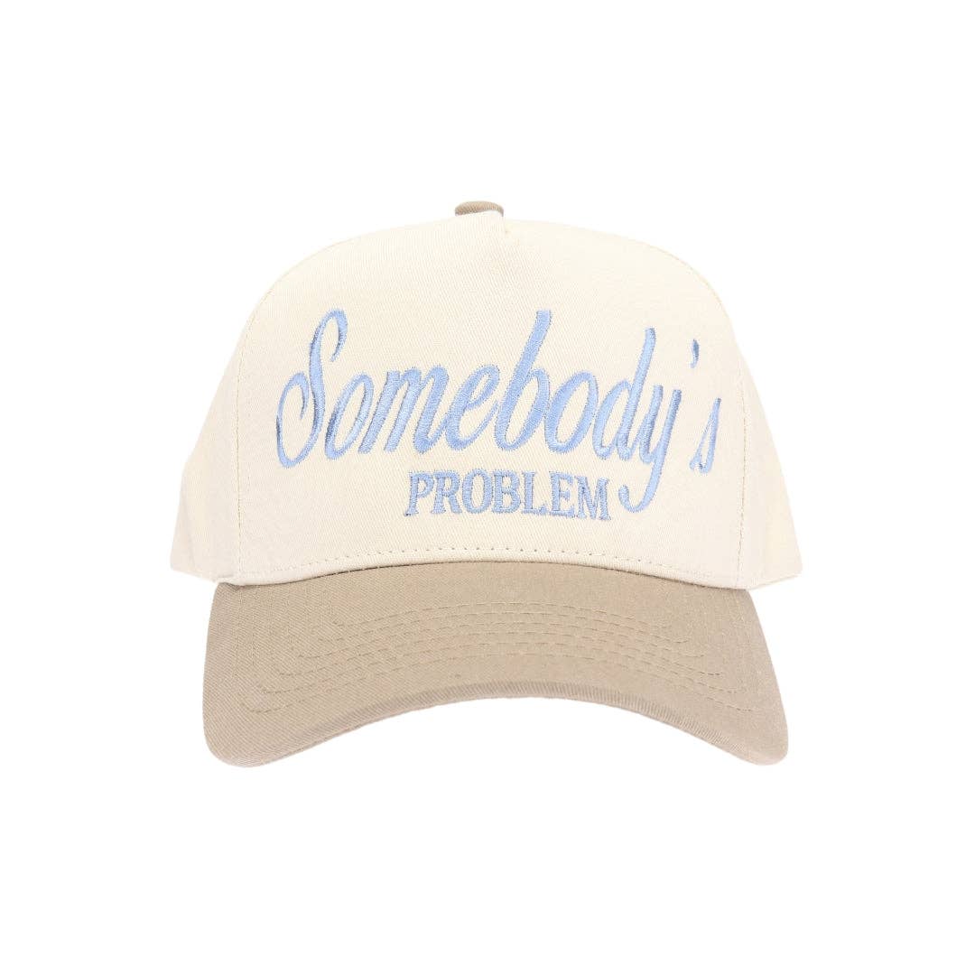 Stitch Your Style - Wholesale Trucker Hat - Unisex - Somebody's Problem Embroidered Trucker Hat6