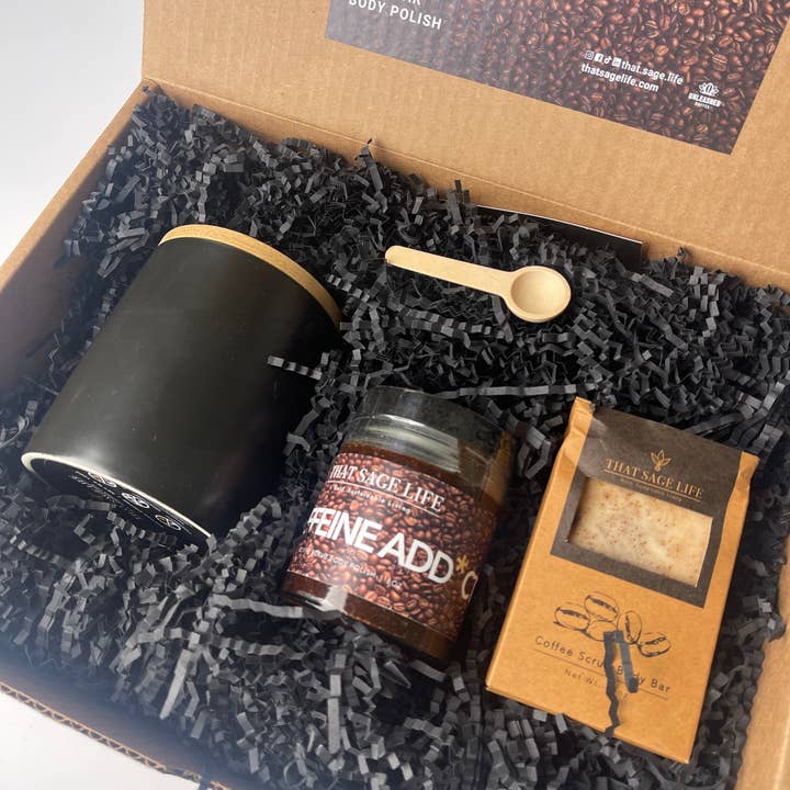 That Sage Life - Wholesale Bath & Body Set - Thank God for Coffee Gift Set1