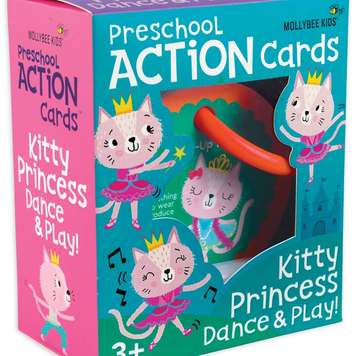 Preschool Action Cards Kitty Princess Dance & Play! for wholesale by Mollybee Kids