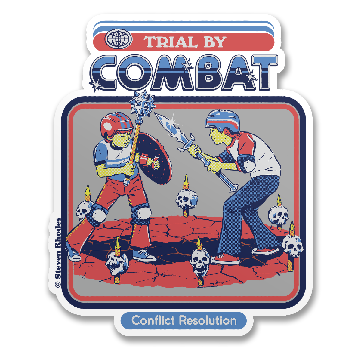 Hybris Production AB - Wholesale Sticker - Steven Rhodes - Trial By Combat Sticker0