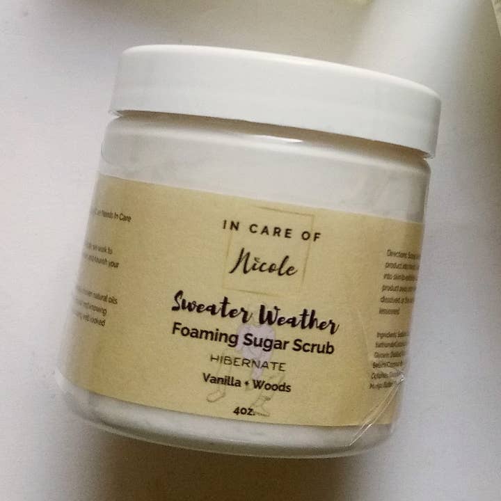 "Hibernate" Foaming Whipped Sugar Scrub for wholesale by In Care Of Nicole