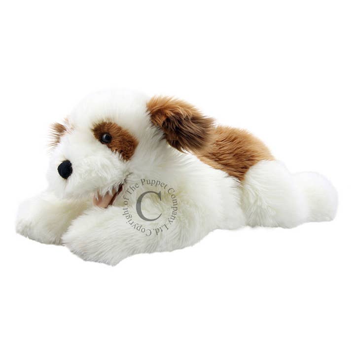 The Puppet Company (US) - Wholesale Puppet - Kids & Baby - Playful Puppies Hand Puppet - Brown & White Puppy