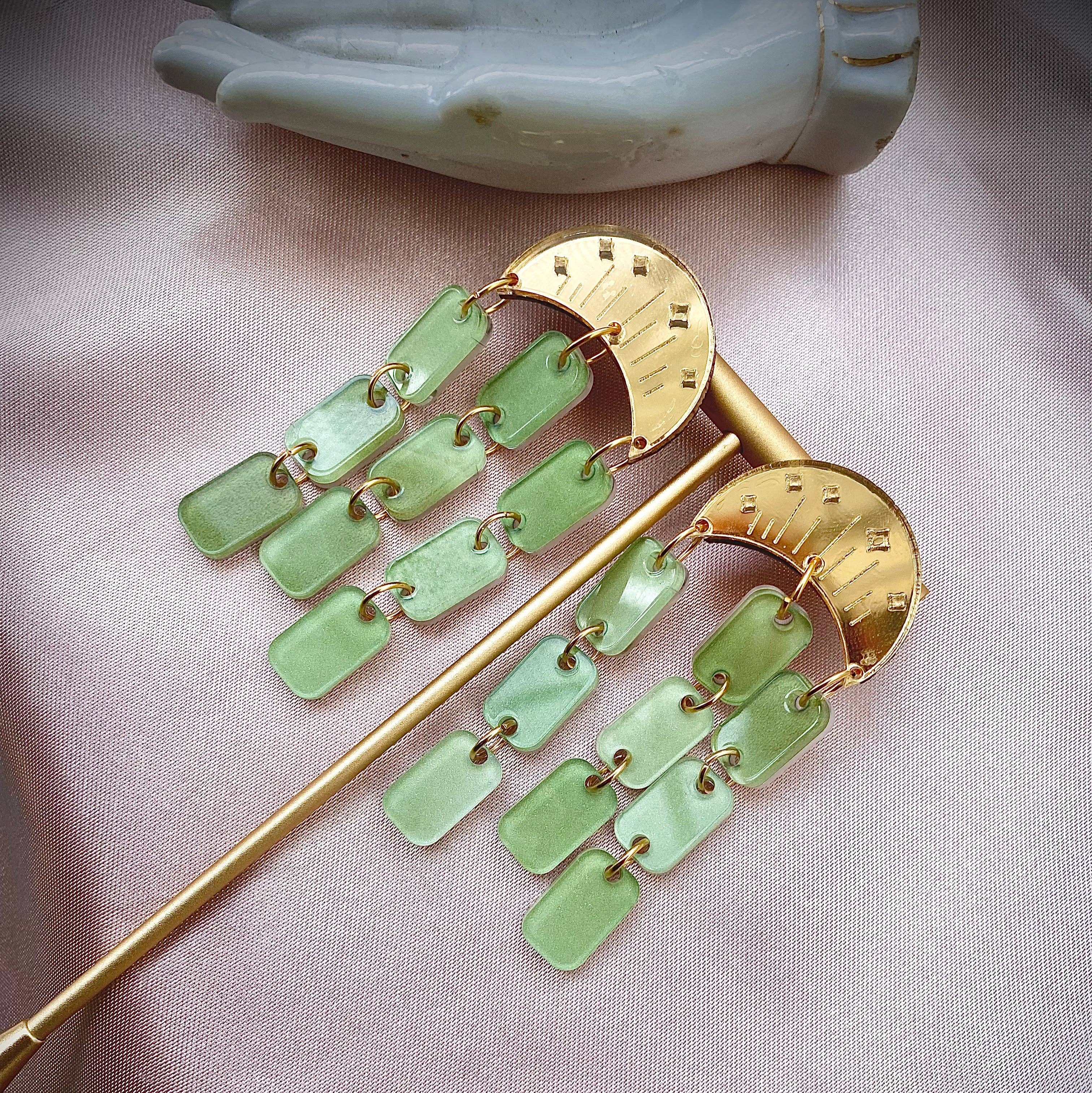 Rosamond Street - Vente Boucles d'oreilles pendantes - Collection céleste Jaded Moon0