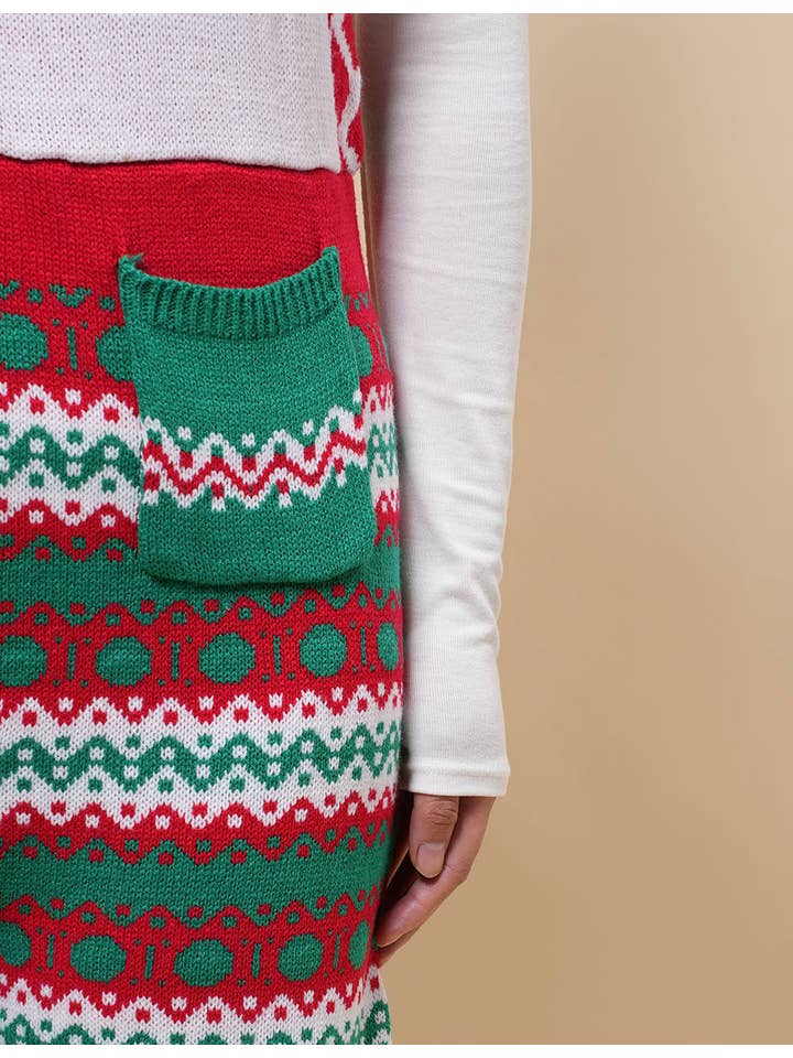 Sweetkama - Venta al por mayor Peto - Mujer - Mono navideño con hombros y tirantes para mujer SKJ4923