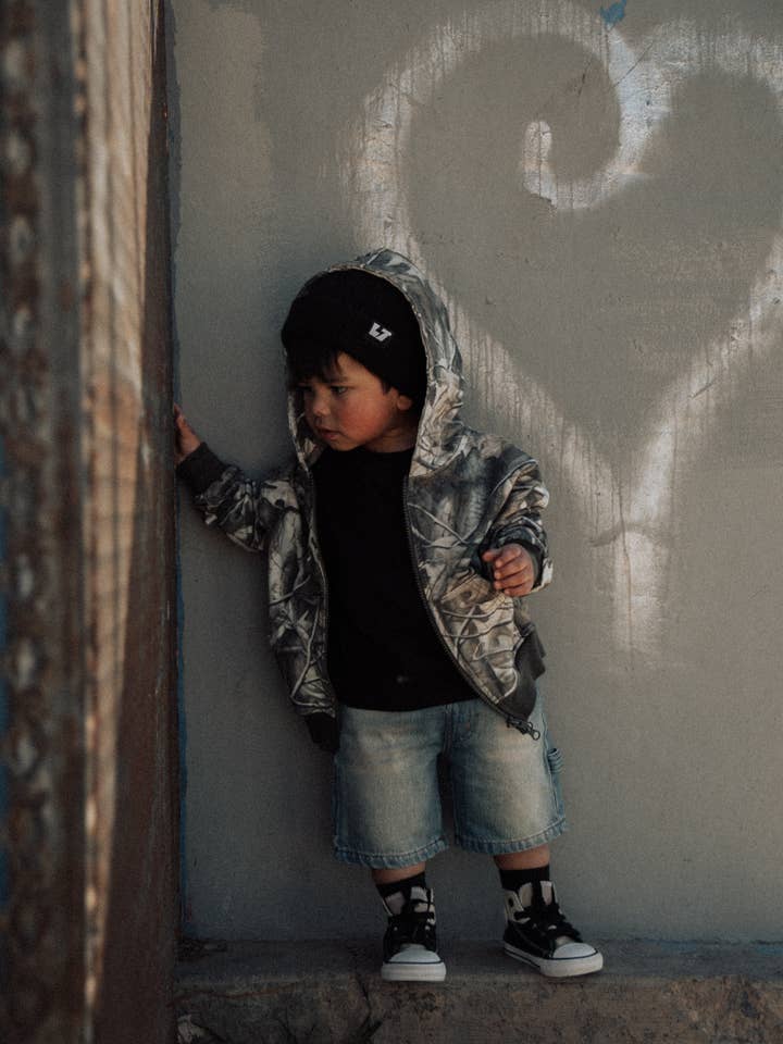 Toddler Camo Zip Up Hoodie for wholesale by Lucky Link