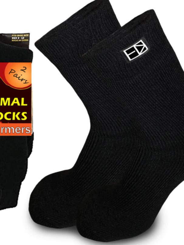 Chaussettes régulières les plus chaudes pour temps froid, femme (2 paires) pour la vente par Everdano