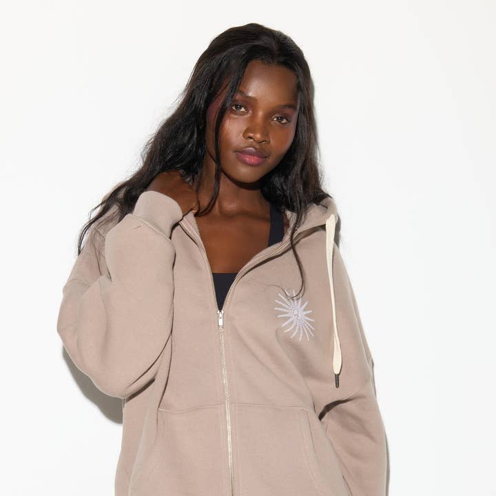 Emettere Felpa con Cappuccio e Zip Intera Peace Boyfriend per la vendita all'ingrosso da parte di Spiritual Gangster