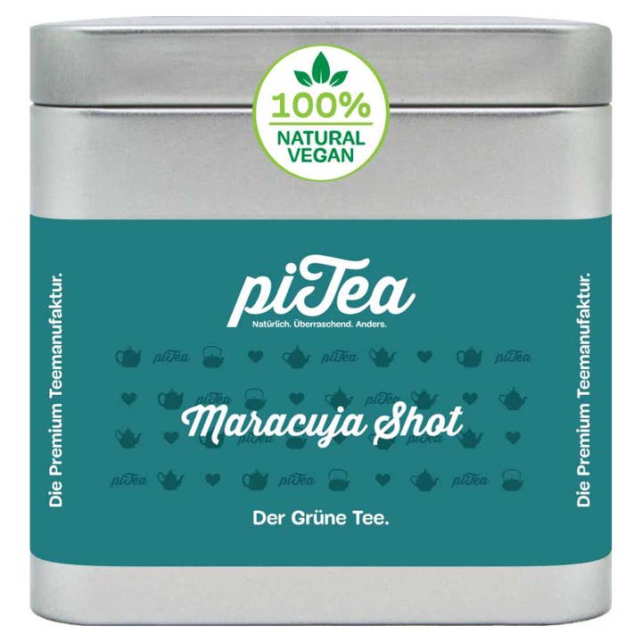 Shot de Chá Verde com Maracujá por atacado de piTea - Die Teestation in der Dose
