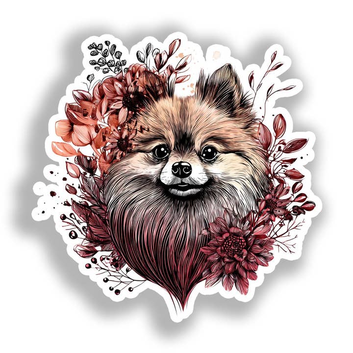 Pomeranian Dog Decal Sticker # A017281 for wholesale by Yoonek Graphics