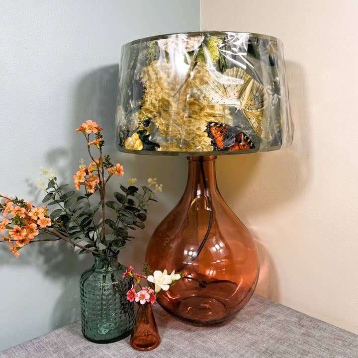 Jarapa - Wholesale Accent/desk lamp - 49cm Garrafa Recycled Glass Bottle Lamp Pink1