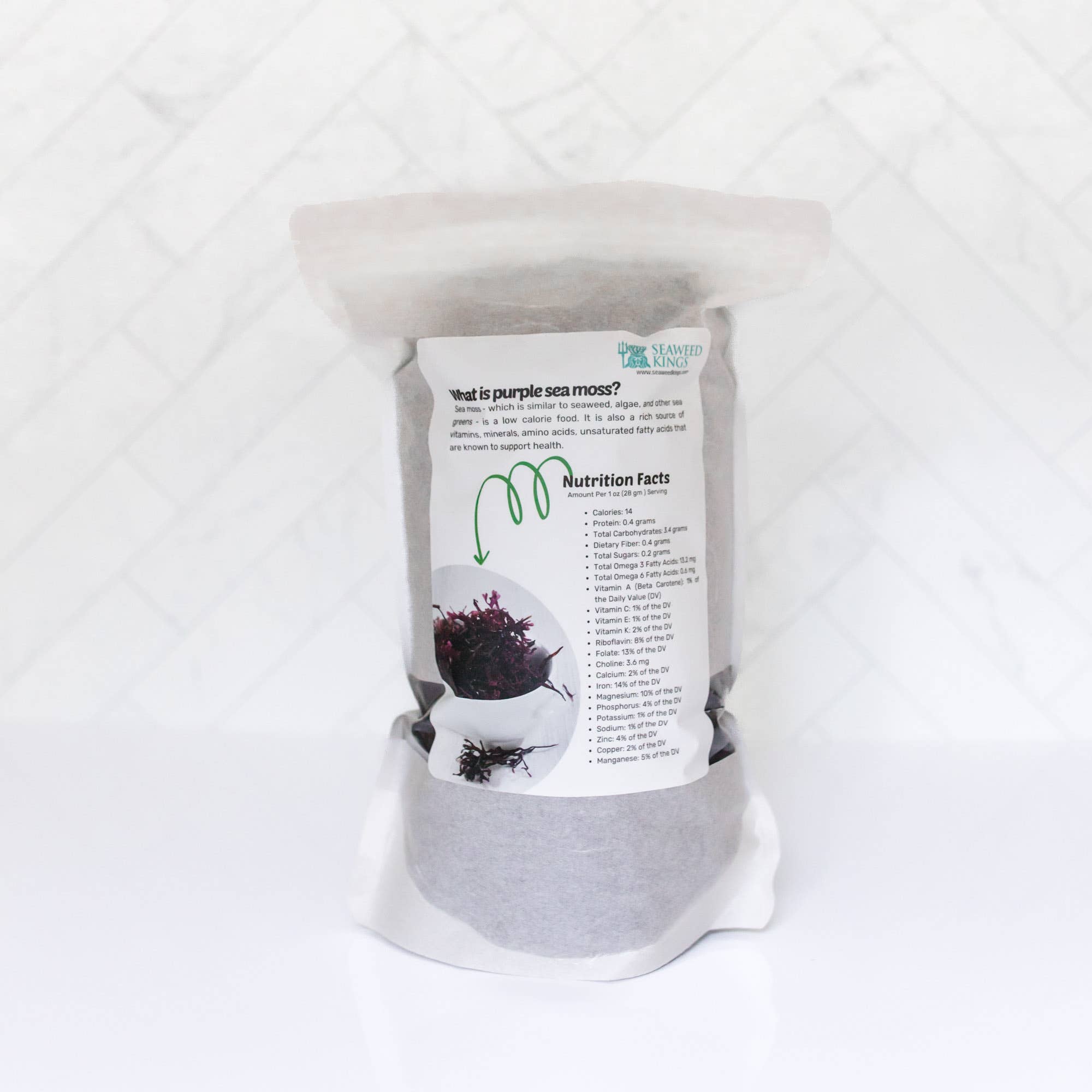 Seaweed Kings - Wholesale Protein/superfood powder - Purple Irish Sea Moss Chondrus Crispus 100% Wildcrafted 1lb3