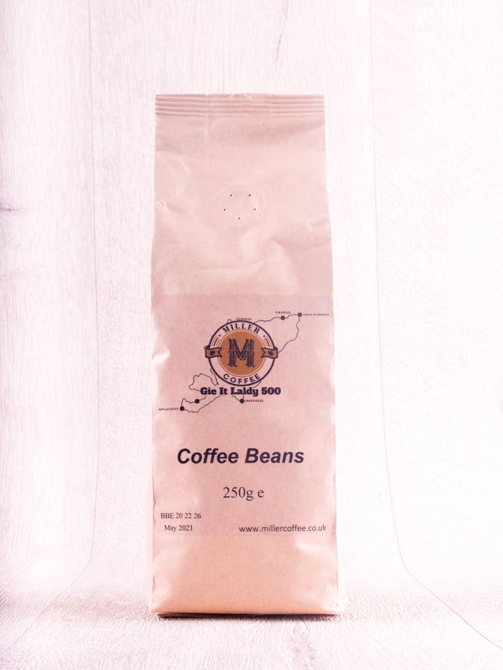 Gie It Laldy 250g Beans for wholesale by Miller Coffee