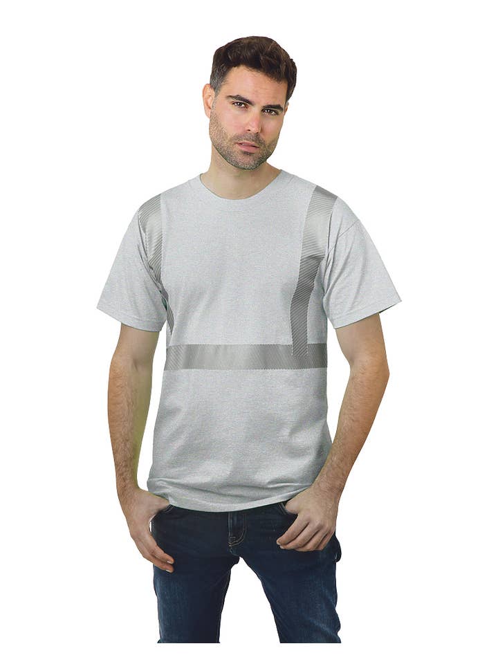 AST Sportswear - Wholesale Safety shirt – Men's - Hi Vis Tee 100 % Co Segmented10