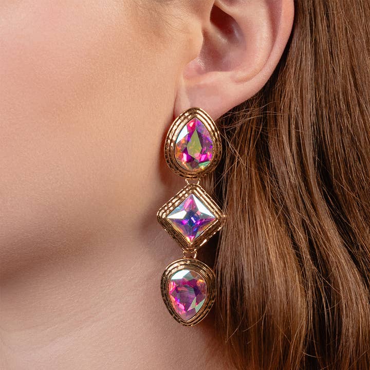 Crystal Drop Earrings for wholesale by Your Fashion Wholesale