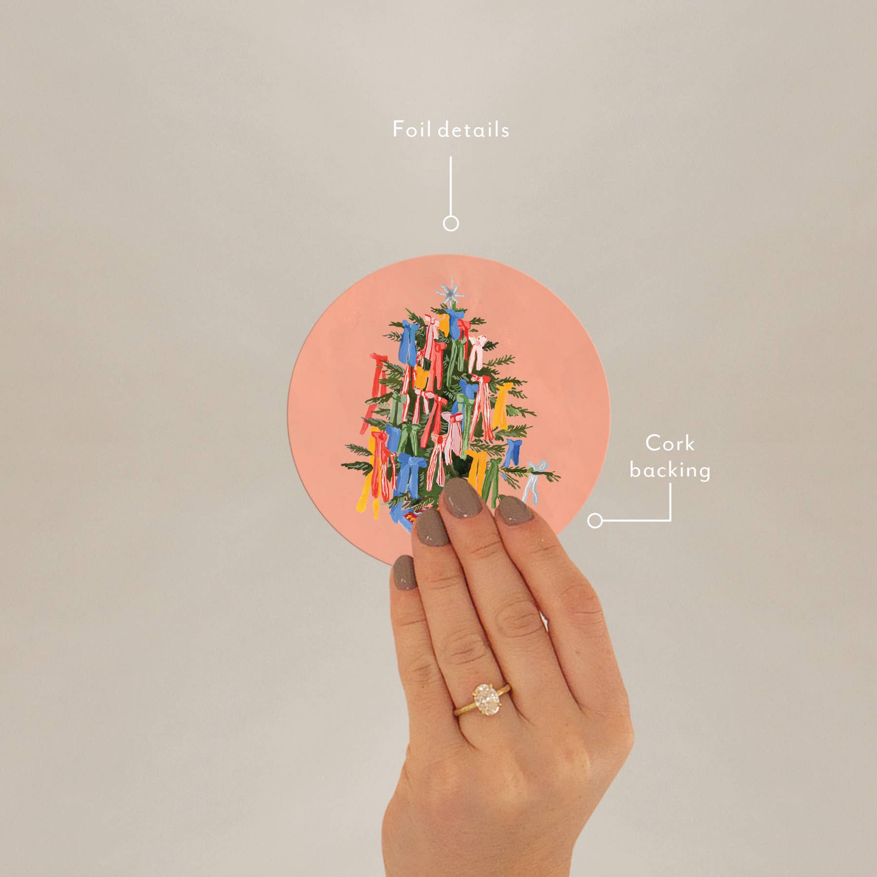 Seedlings - Wholesale Coasters - Christmas Bows Coaster1