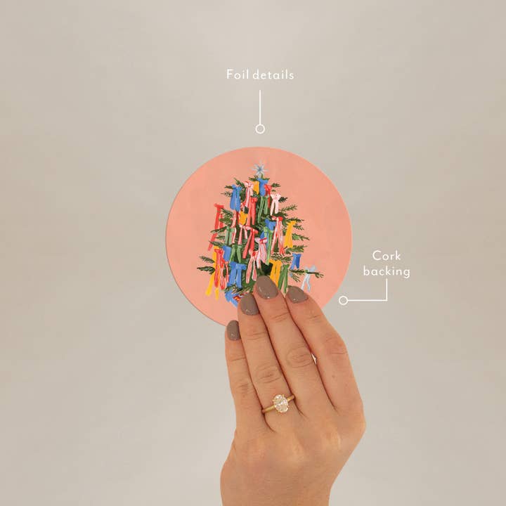 Seedlings - Wholesale Coasters - Christmas Bows Coaster1