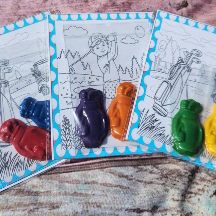 Kids Golf Crayons - Golf Party Favors for Kids, Fun Birthday for wholesale by Snazzy Crayons