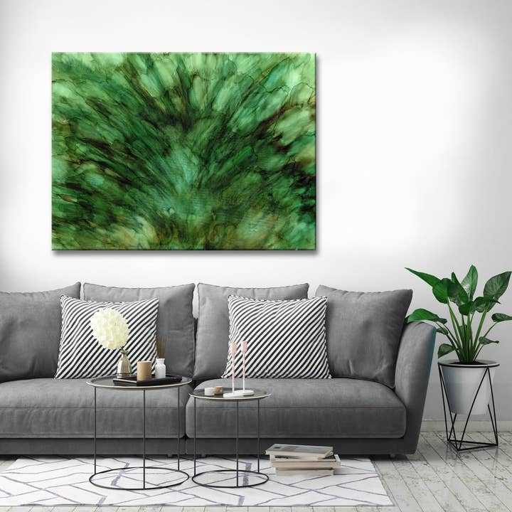 Abstrakte Wanddekoration auf Leinwand von Mossy Fields für den Großhandel von Ready2hangart, Inc.