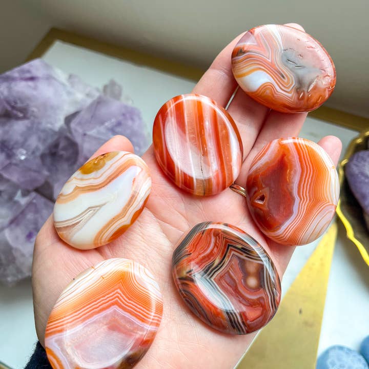 Fractalista Designs - Vendita all'ingrosso Pietra/cristallo spirituale - Pietra di preoccupazione in corniola fasciata non incisa5