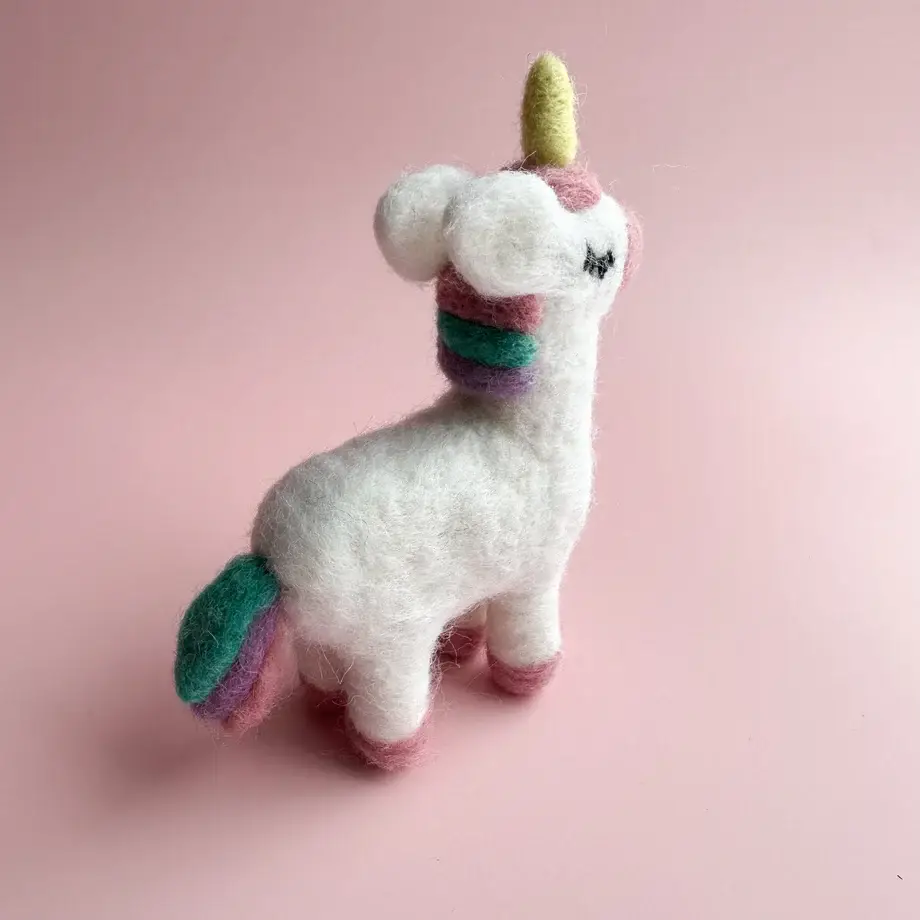 Sewing Seeds Play - Wholesale Decorative Tabletop Object - One Felt Unicorn2