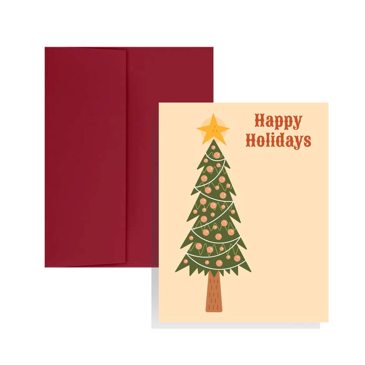 KGS Design Studio - Vente Cartes de Noël - Carte de sapin de Noël