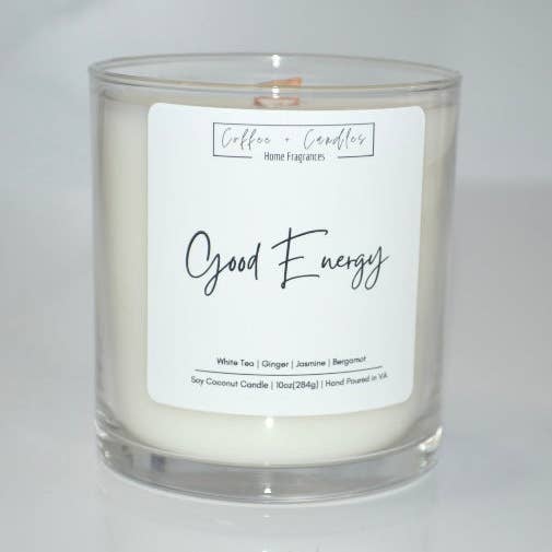 Good Energy Candle for wholesale by Coffee + Candles LLC