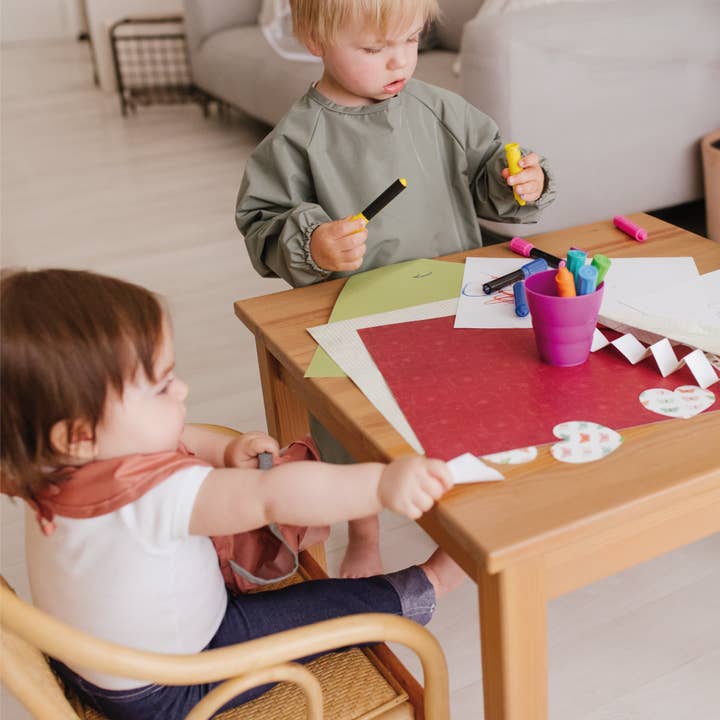 Perlimpinpin - Wholesale Bib - Baby - Bib with sleeves - Moss5