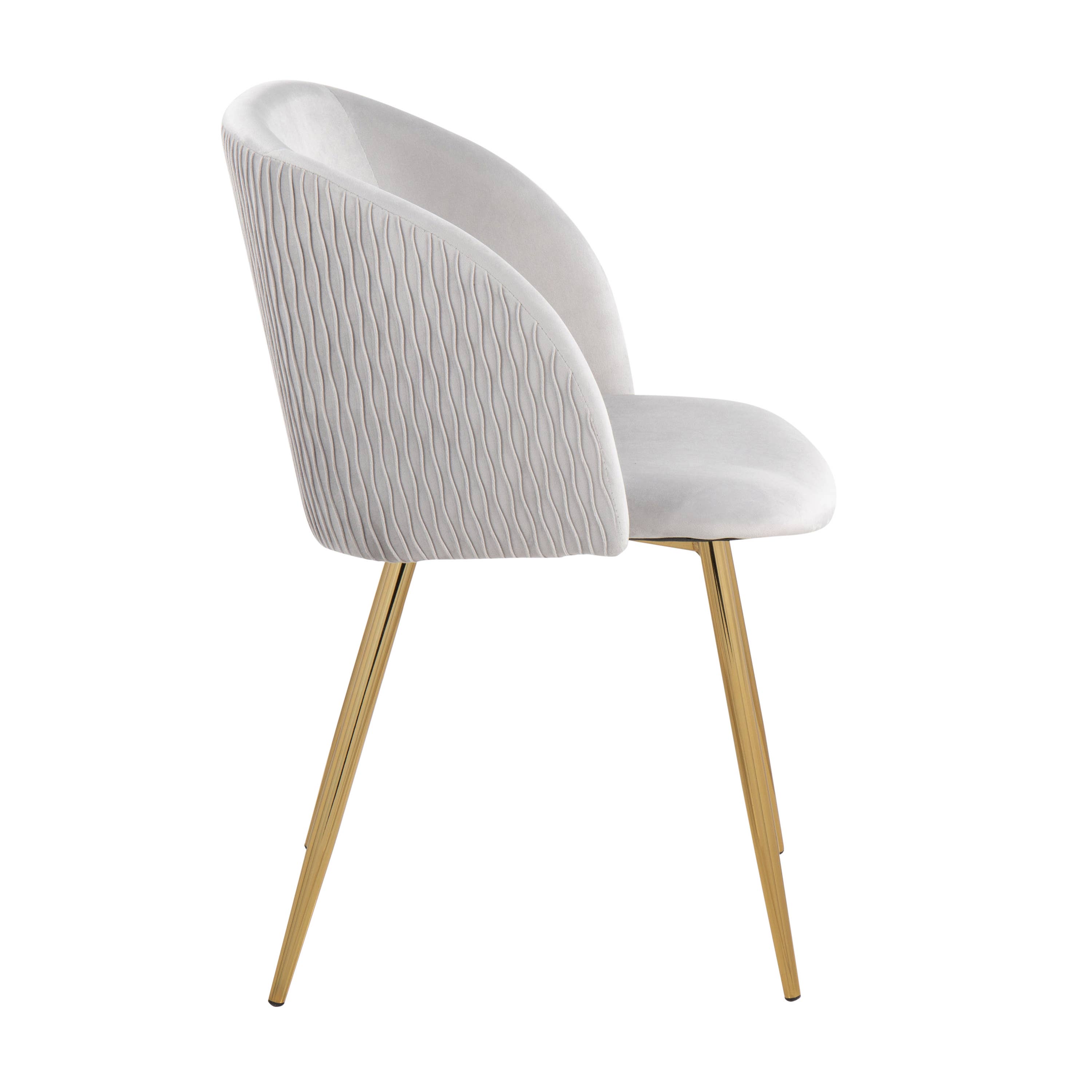 LumiSource and Grandview Gallery - Wholesale Chair - Fran Pleated Waves Chair - Set of 22