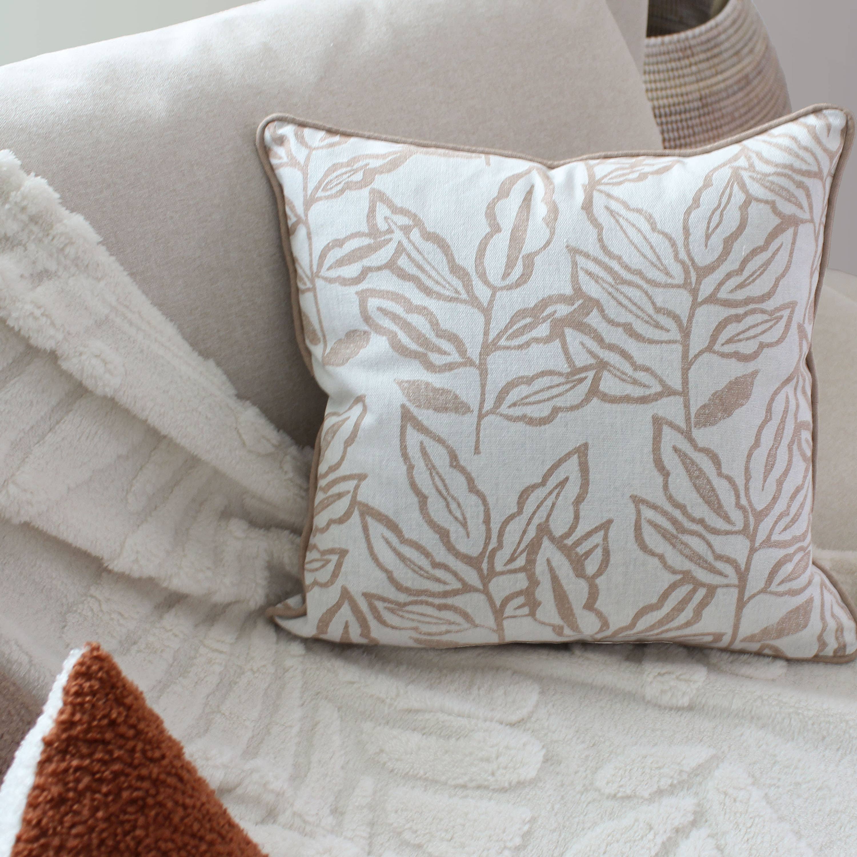 DECOSTARS - CmaDECO - Vendita all'ingrosso Cuscini per sedie - Cuscino sfoderabile, 40x40cm, motivo, cotone chambray2