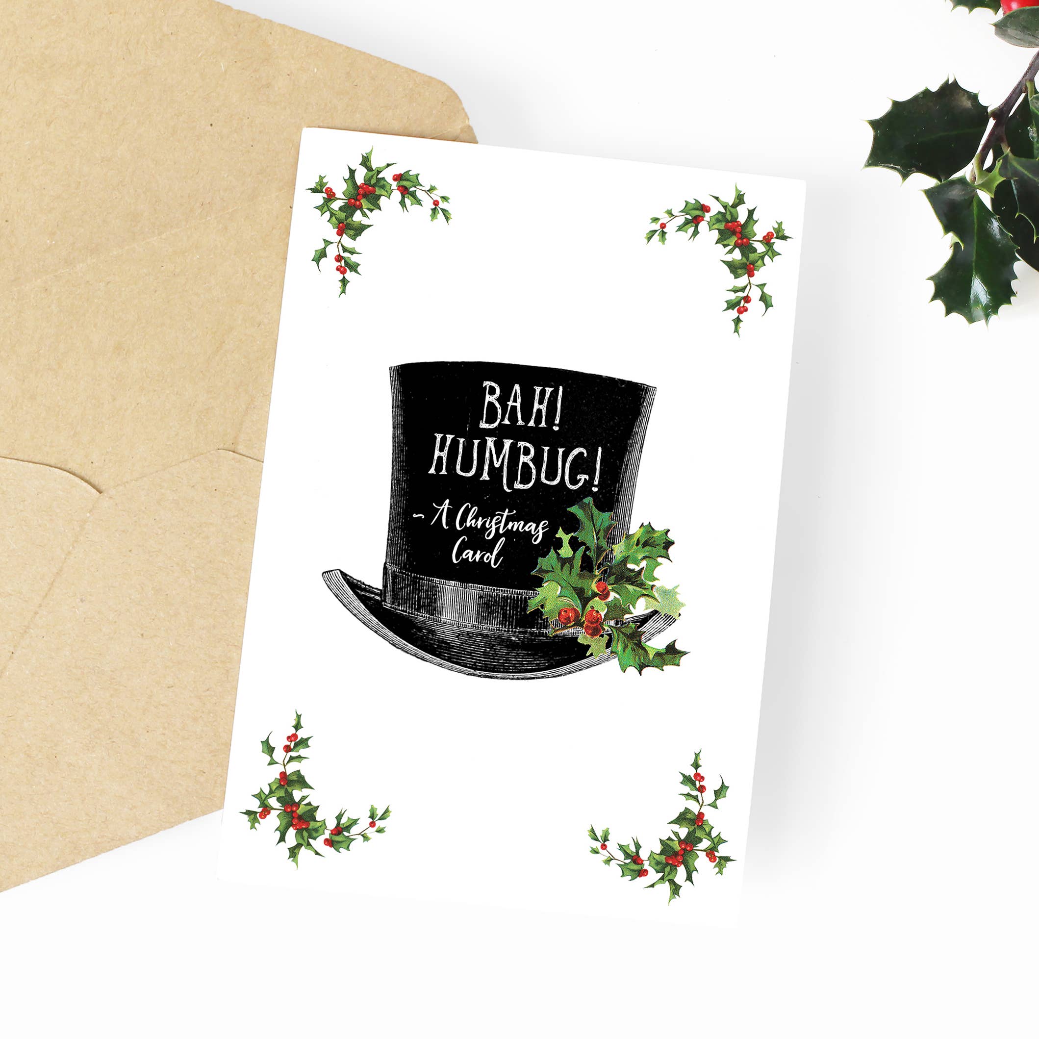 Quote and Quill - Vente Cartes de Noël - Bah ! Foutaises ! - Une carte de Noël0