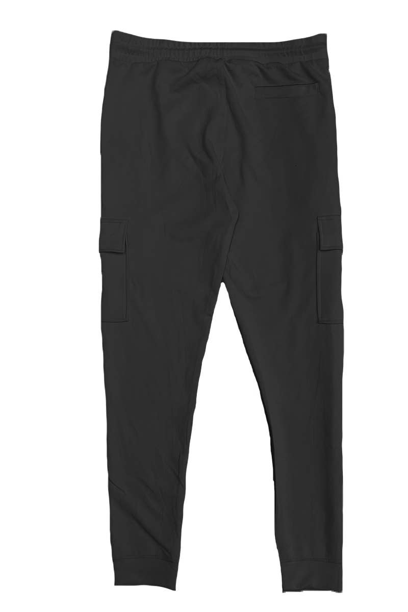 WEIV - Wholesale Athletic Sweatpants/Joggers - Men's - Cotton Polyester Blend Cargo Jogger Sweat Pant11