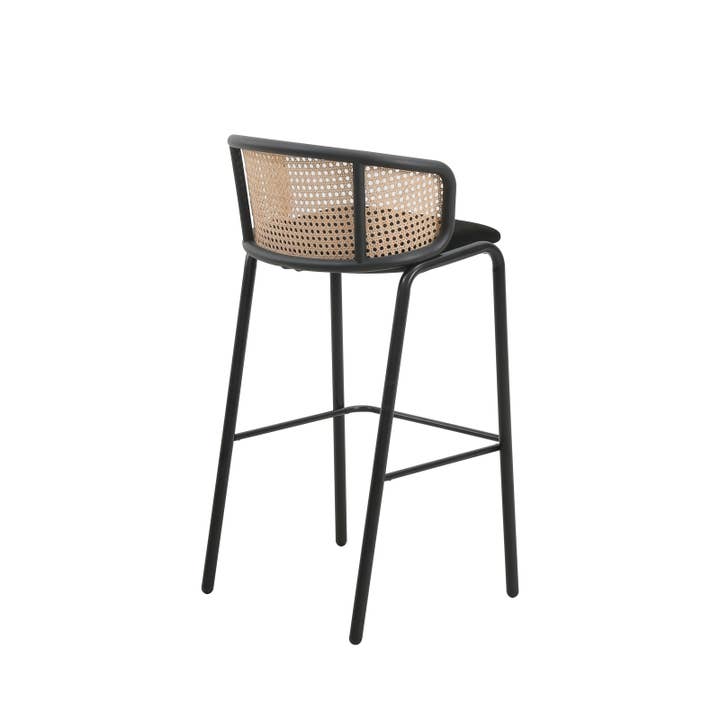 LeisureMod - Wholesale Stool - Ervilla Modern Fabric Upholstered Low Back Bar Stool23