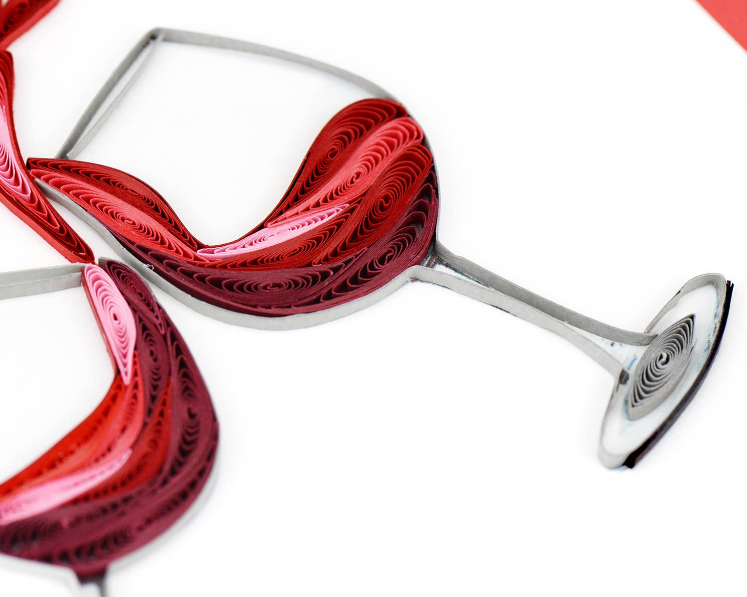 Quilling Card - Wholesale Love Card - A Toast to Love Quilled Greeting Card2