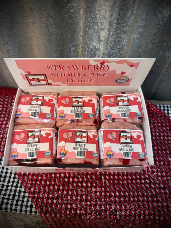 Strawberry Shortcake Fudge for wholesale by Kokopelli Farm Market
