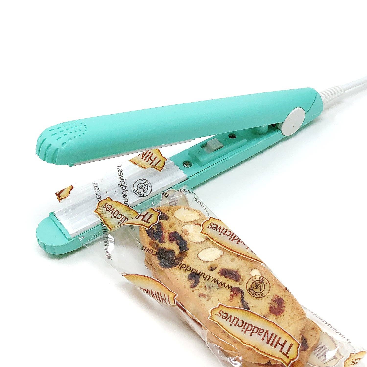 Wrapables.com - Vente Ustensile/gadget de cuisine - Scelleuse portative pour sacs alimentaires Wrapables pour rangement hermétique6