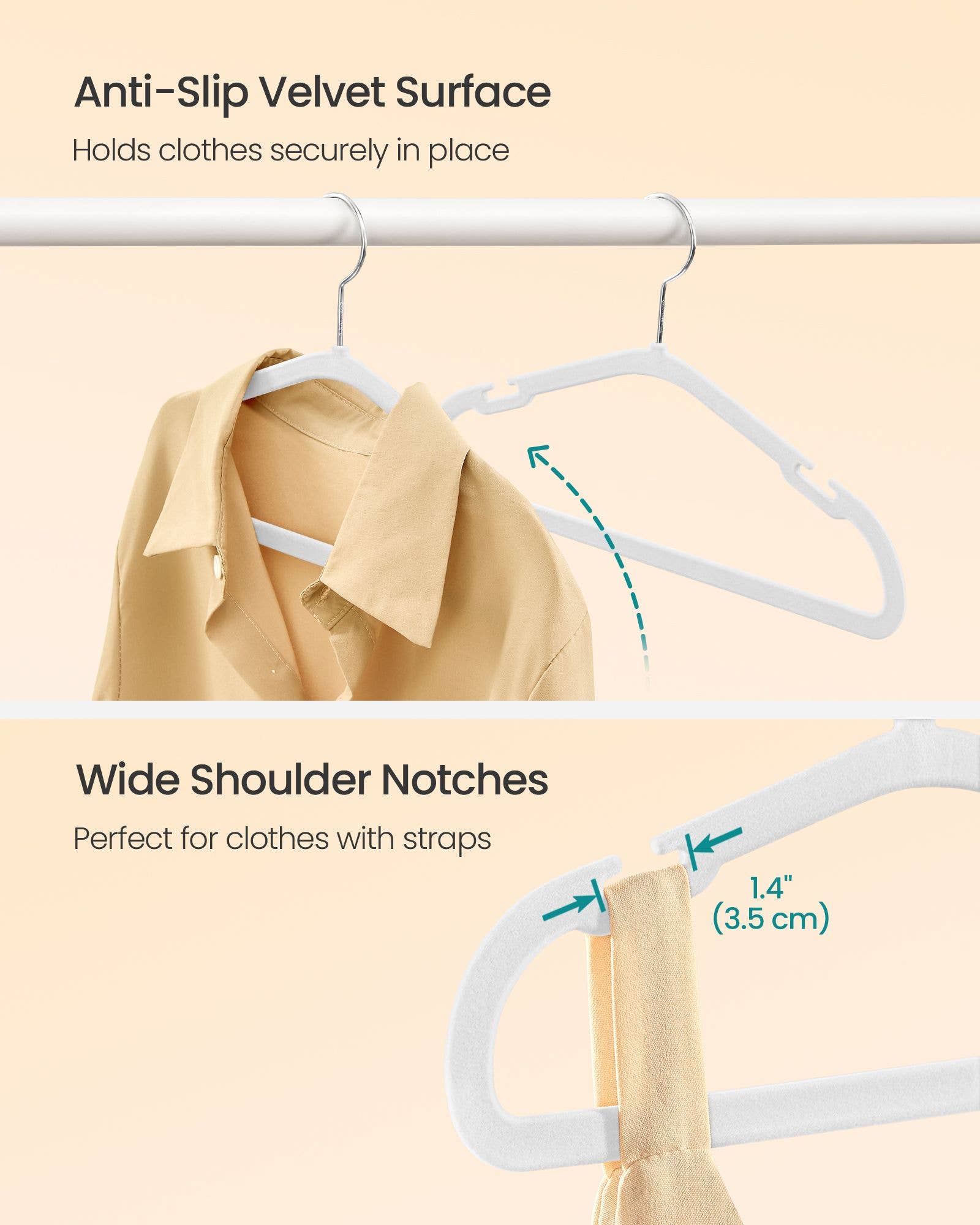 Greenwestons - Wholesale Clothes Hangers - Non-Slip Velvet Baby Closet Cloud White Hangers - Pack of 501