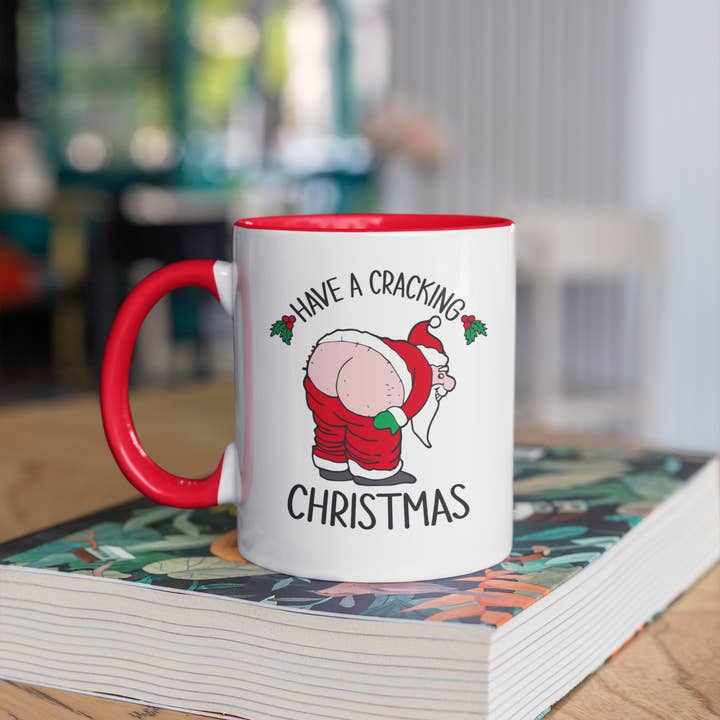 SmartyPants - Wholesale Coffee/Tea Cup - "Have a Cracking Christmas" Funny Santa Mug | Cheeky Holiday2