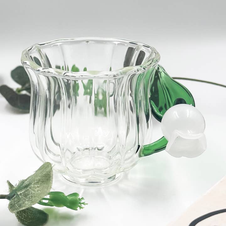 Liljekonvalj glas kopp, klockbloms tekopp för wholesale av Chow's Stories