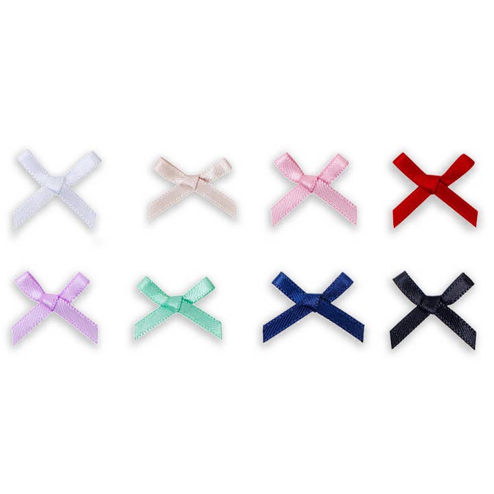 ByHome - Wholesale Bow - Gift Wrapping - 50pcs, 1.8"x1.8" mini double layered polyester ribbon bow6