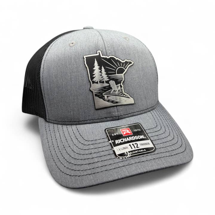 Minnesota Sunset - Richardson 112 Trucker Hat - Multiple Colors for wholesale by Brave Mind Hat Co