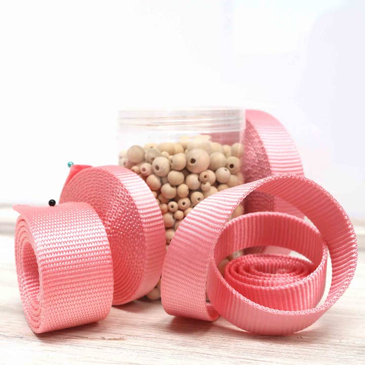 Such Good Supply - Wholesale Craft Supplies - Pink Nylon Webbing - Heavy Duty 4 Widths5