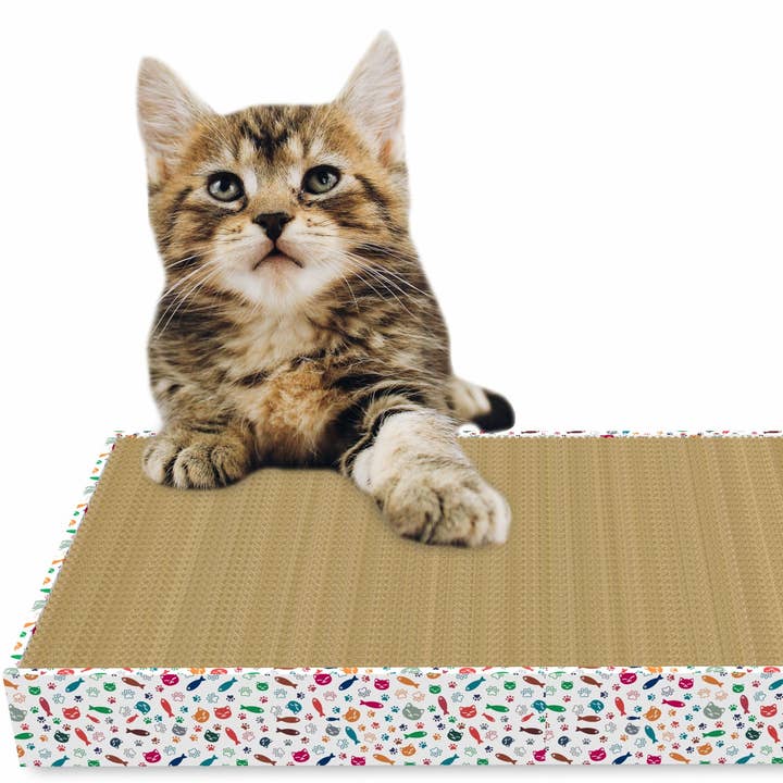 ThoozyPet Double Wide Tray Scratcher for wholesale by Pet Palette Distribution