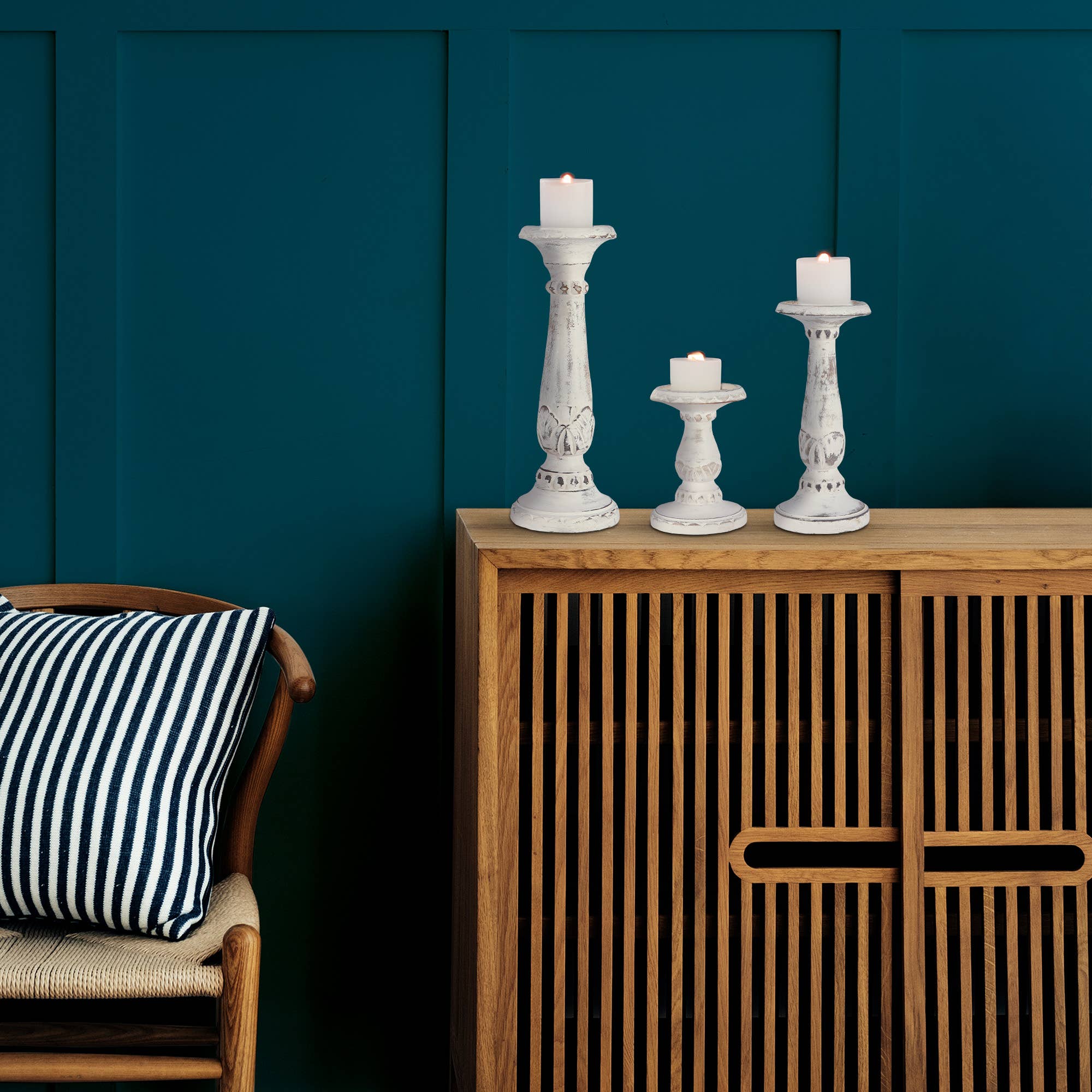 Mela Artisans - Wholesale Candle Holder - Pakshi Candle Holder Set of Three5