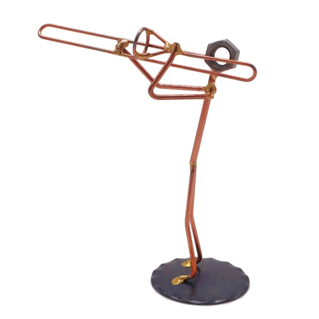 Rock Creek Metal Craft - Wholesale Decorative Tabletop Object - Handcrafted Metal Trombone Tabletop Decor5
