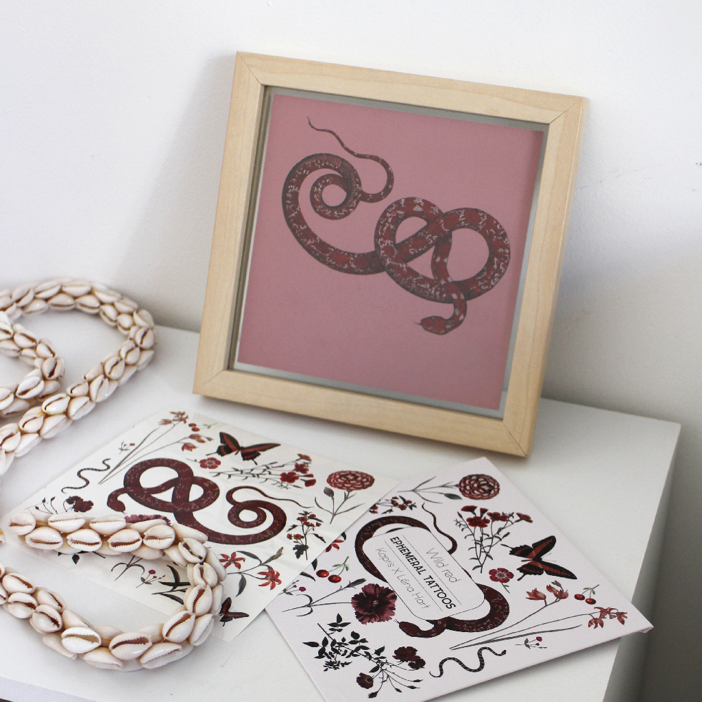 Kapris - Wholesale Temporary Tattoo - Tatouages temporaires - WILD RED26