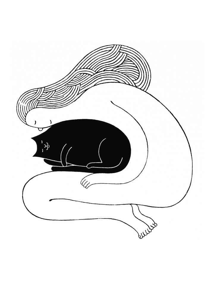 Catnap Art Print for Cat Lovers for wholesale by Artisans & agency