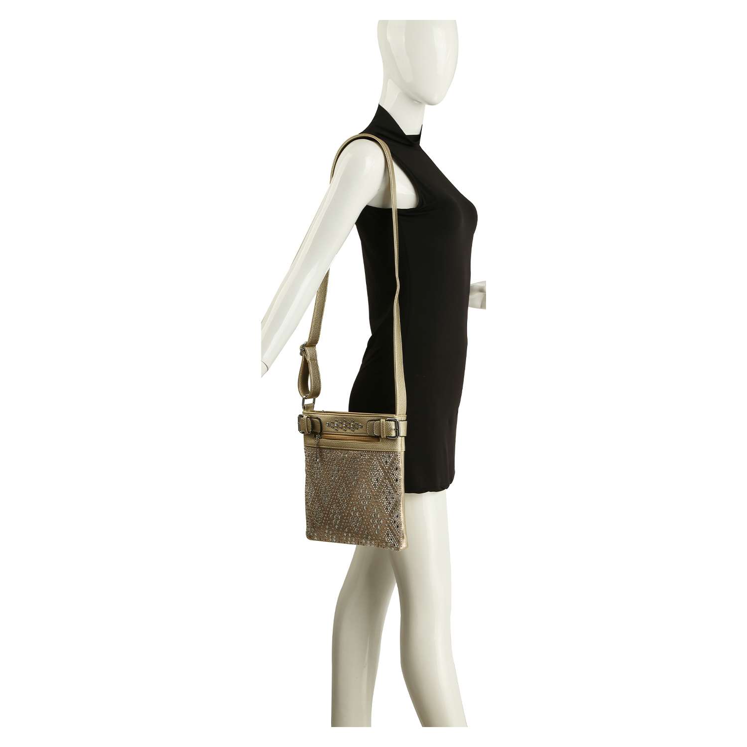 Handbag Express – Engroshandel Crossbodytaske - Dame – Diamond Bling Crossbody Slynge12