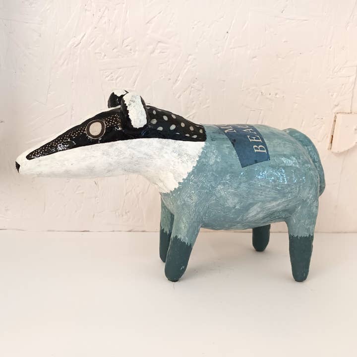 Das Posh Papier-maché Dierensculptuur Gemengde Media Kunstwerk voor wholesale door Tania Holland Gallery