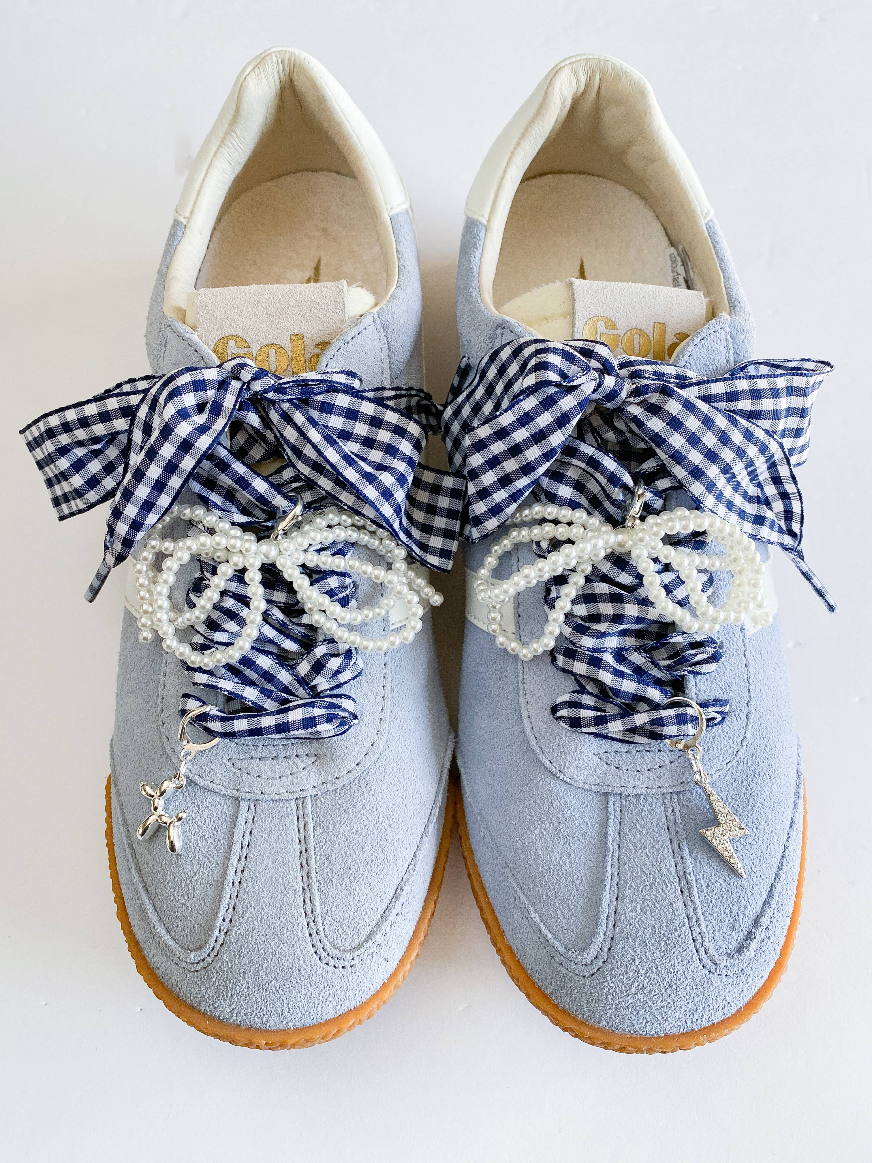 Leo & Lee Studio - Wholesale Shoe Accessories - Gingham Shoe Charms and Lace Sets | Sneaker Charm Sets27